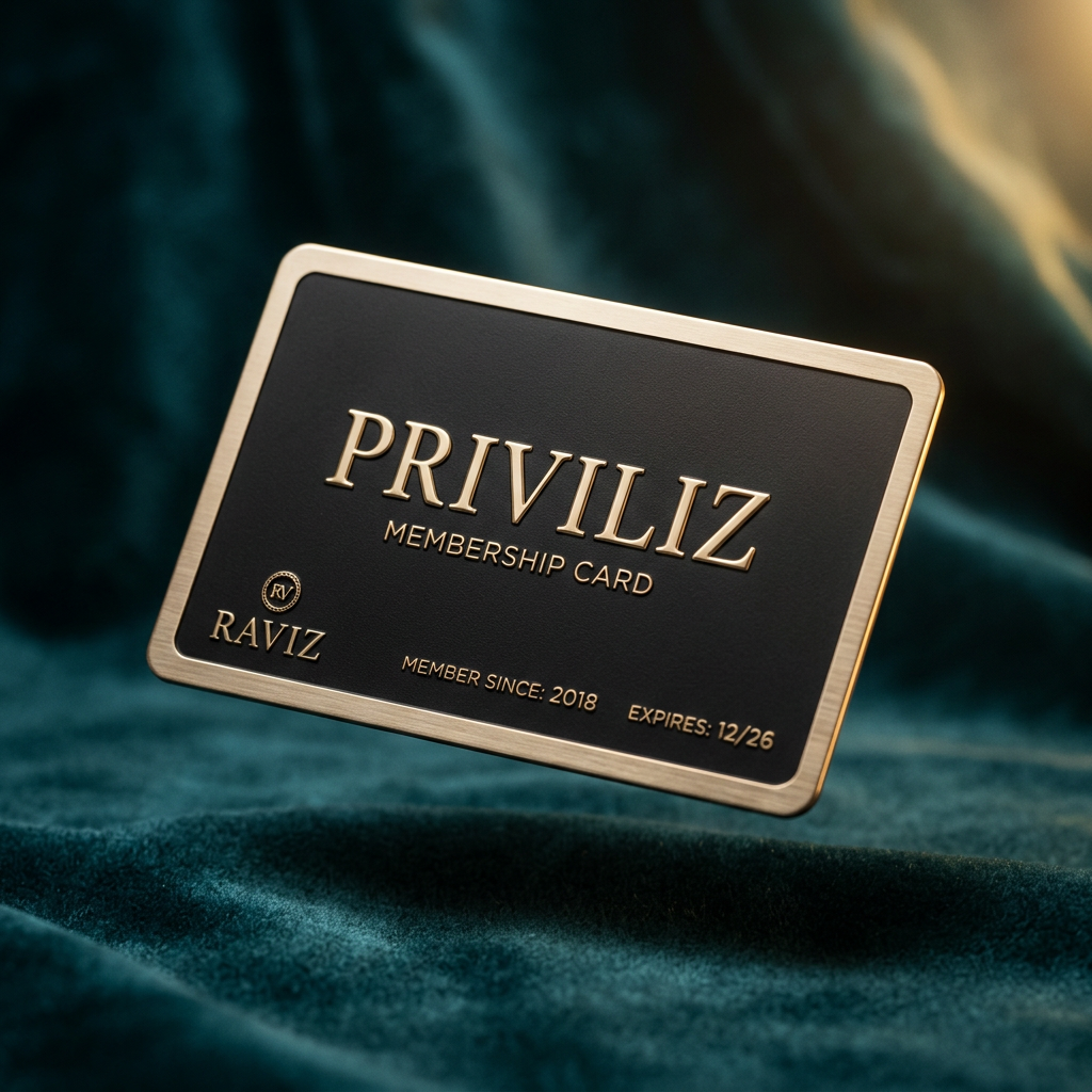 The Priviliz luxury membership card